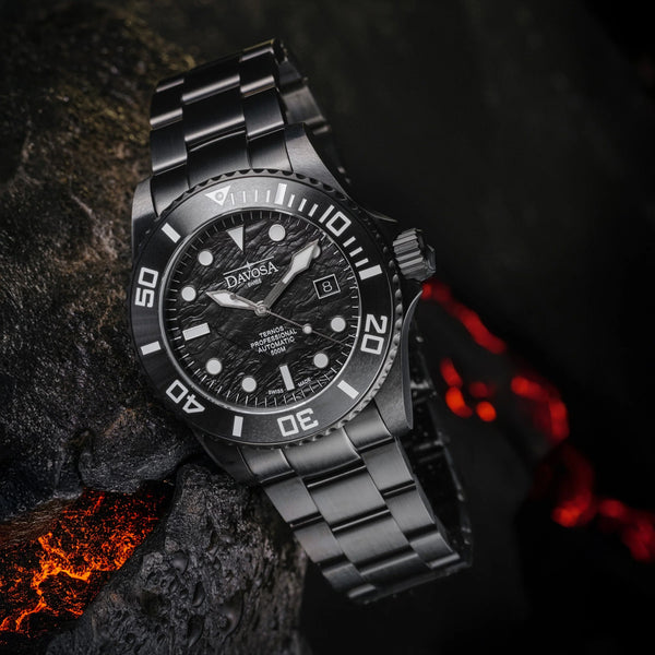 Davosa Ternos Professional Black Rock Watch