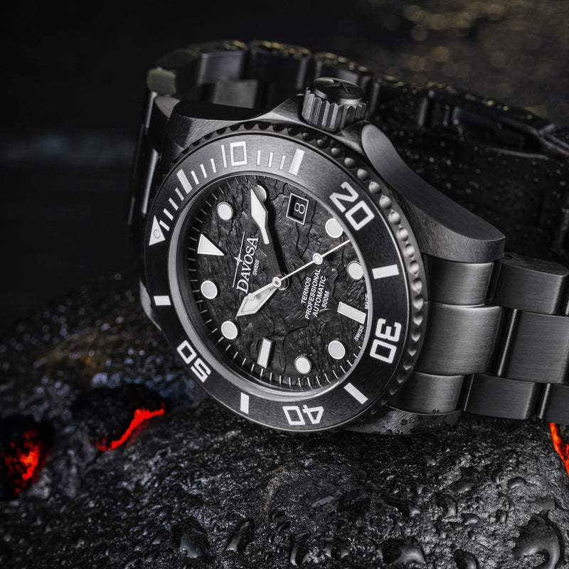 Davosa Ternos Professional Black Rock Watch