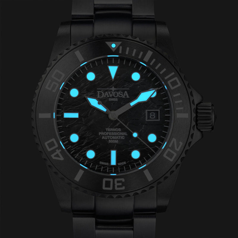Davosa Ternos Professional Black Rock Watch