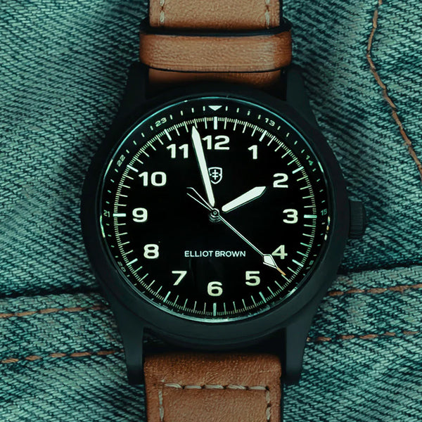 Elliot Brown Arne Black Peanut Leather