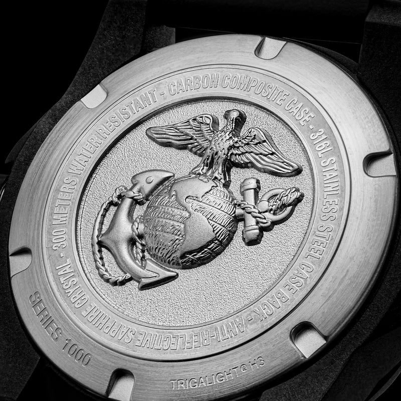 Protek USMC Carbon Black Sand Watch