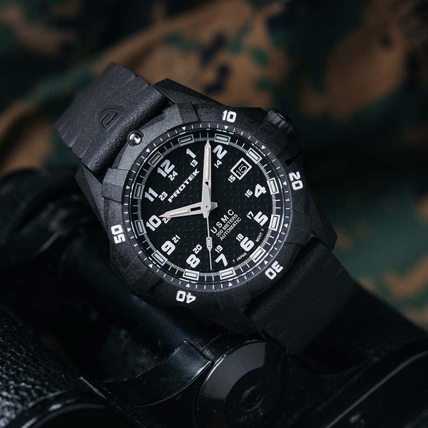 Protek USMC Carbon Dive Automatic Black
