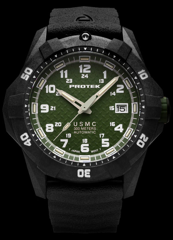 Protek USMC Carbon Dive Carbon Automatic Green
