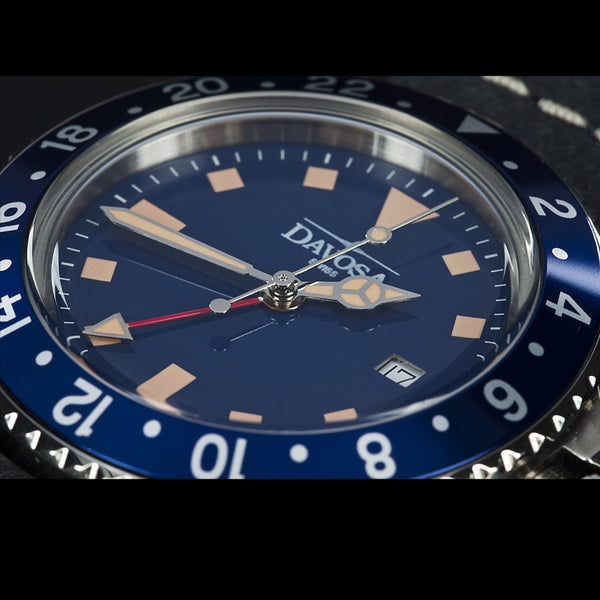 Davosa Vintage Diver Quartz Blue