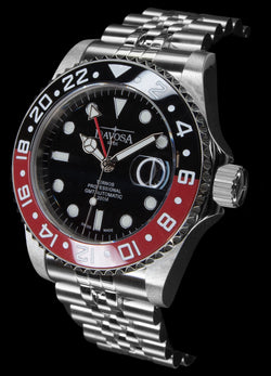 Davosa Ternos Pro GMT Automatic Black / Red Pentalink